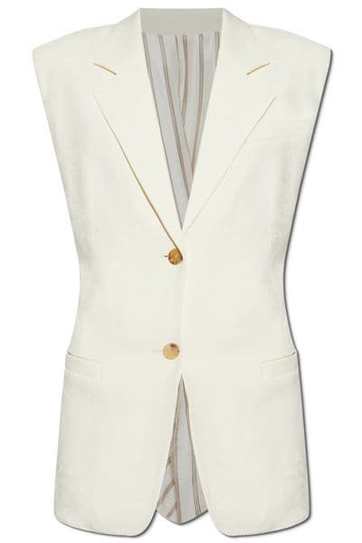 Etro Paisley-Jacquard Gathered Waistcoat