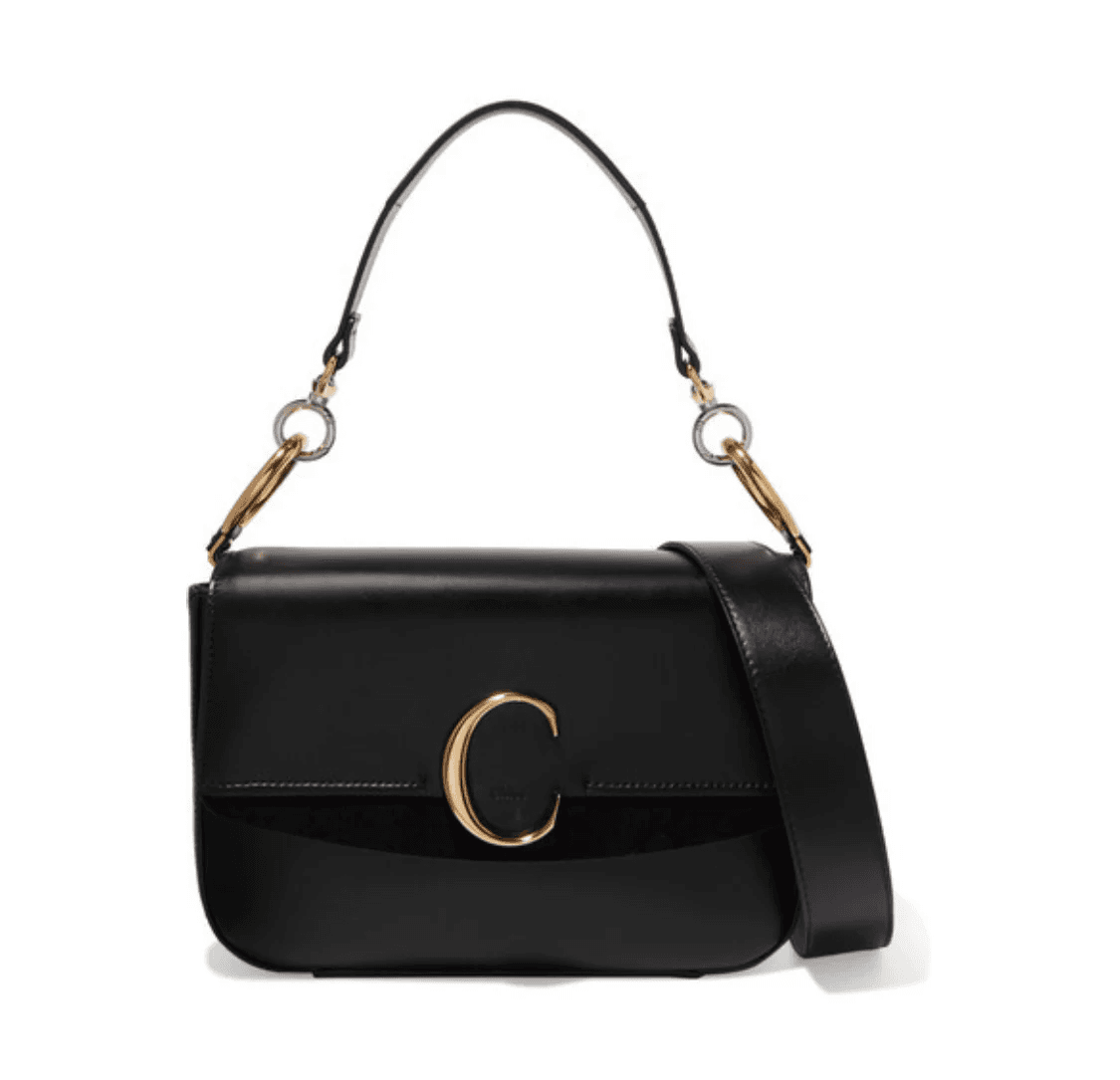 Chloé C Logo Embossed Leather Medium Handbag – CHC23USA05600