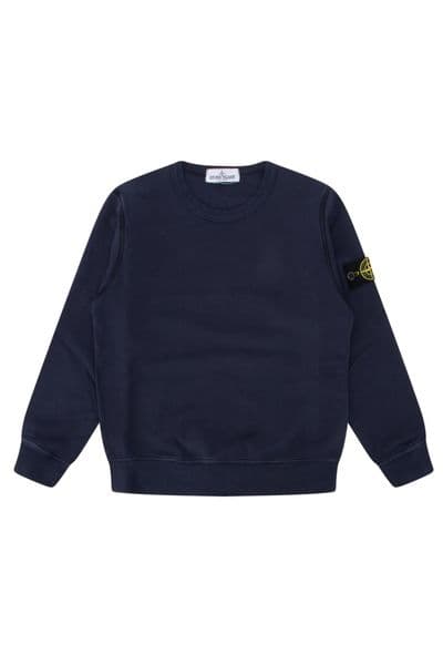 Stone Island Junior Logo-Patch Crewneck Sweatshirt